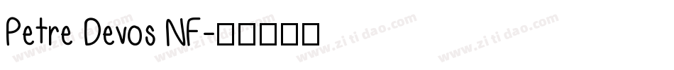Petre Devos NF字体转换